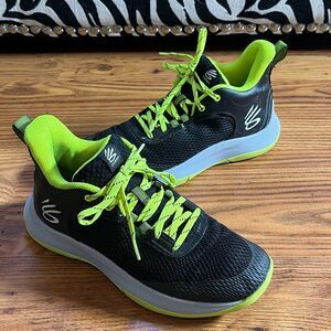 Under Armour UA Steph Curry Black Gray Basketball Shoes Men’s 8